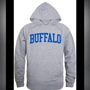 Delta Fleece Game Day Buffalo NY hoodie Heather Grey Large Unisex